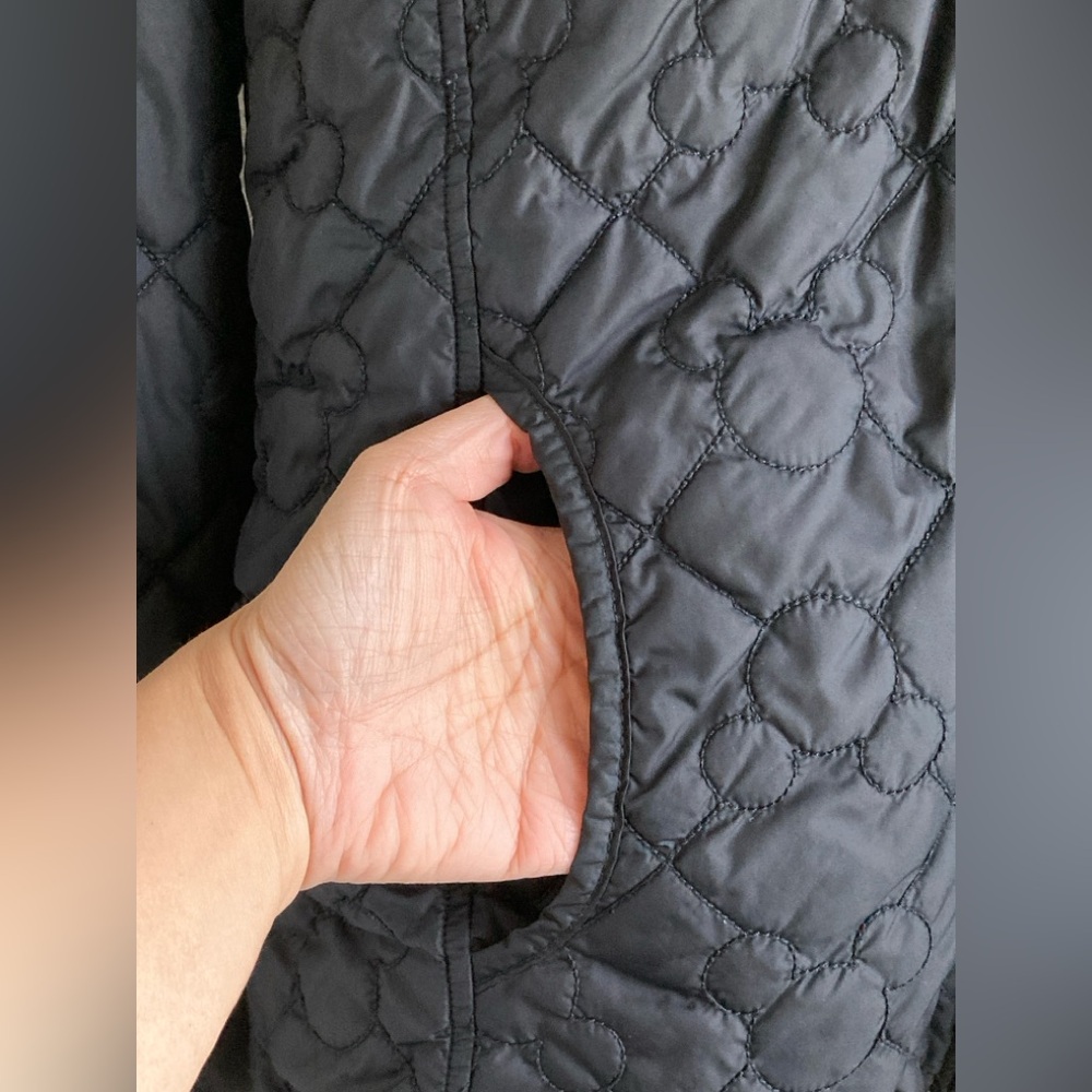 Disney Parks Black Jacket with Cream Fleece Size S - Picture 4 of 8